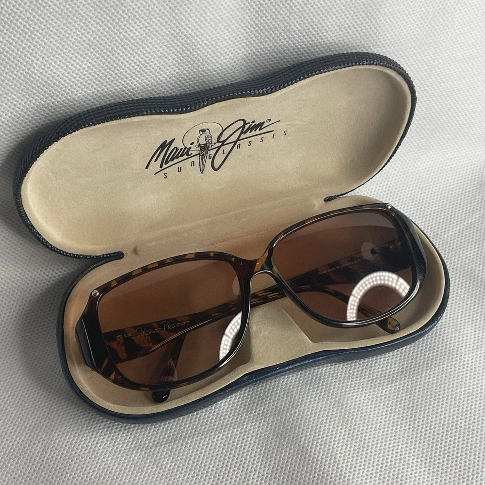 VTG Paloma Picasso Sunglasses Brown Tortoise 3735 10-56-13 130 Made In Germany